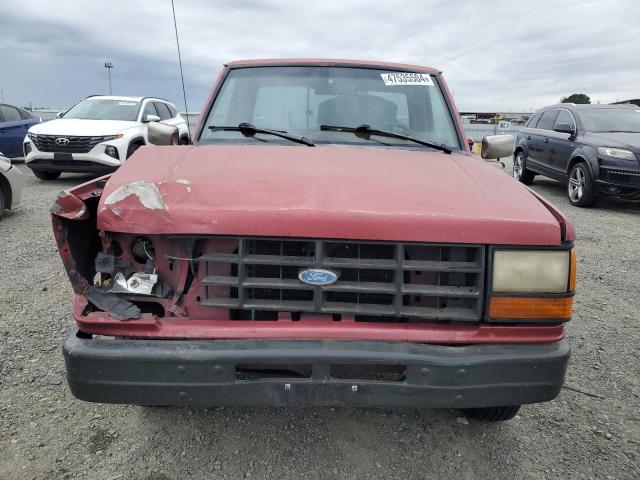 1FTCR10A6MUB86708 - 1991 FORD RANGER RED photo 5