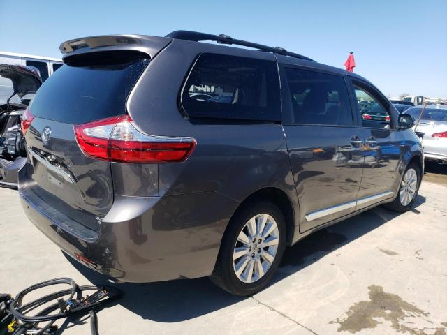 5TDDK3DC5FS116995 - 2015 TOYOTA SIENNA XLE GRAY photo 3