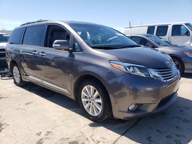 5TDDK3DC5FS116995 - 2015 TOYOTA SIENNA XLE GRAY photo 4