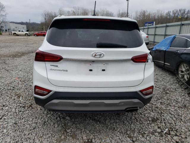 5NMS23AD1KH032206 - 2019 HYUNDAI SANTA FE SE WHITE photo 6