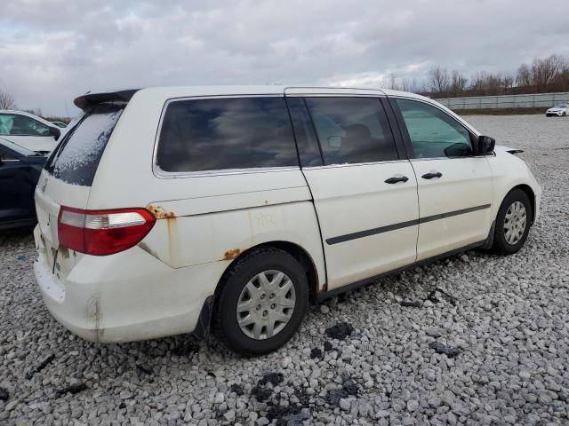 5FNRL38227B144084 - 2007 HONDA ODYSSEY LX WHITE photo 3