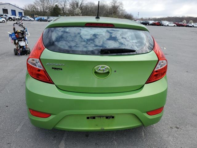 KMHCT5AE3EU196250 - 2014 HYUNDAI ACCENT GLS GREEN photo 6