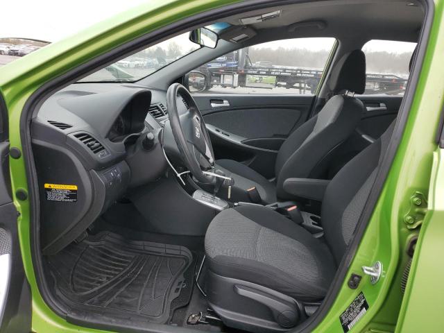 KMHCT5AE3EU196250 - 2014 HYUNDAI ACCENT GLS GREEN photo 7