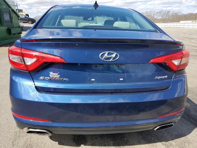 5NPE34AF1FH078127 - 2015 HYUNDAI SONATA SPORT BLUE photo 6