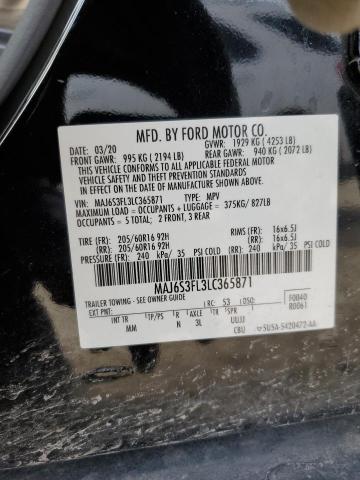 MAJ6S3FL3LC365871 - 2020 FORD ECOSPORT S Qara foto 13