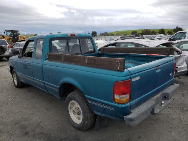 1FTCR14X0RPA10452 - 1994 FORD RANGER SUPER CAB GREEN photo 2