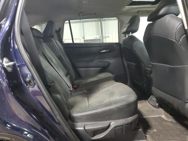 5TDGZRBH1MS122672 - 2021 TOYOTA HIGHLANDER XLE BLUE photo 10