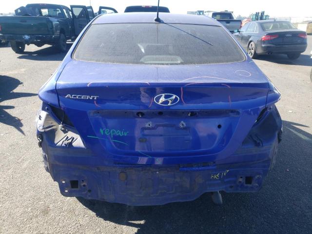 KMHCT4AE4DU362123 - 2013 HYUNDAI ACCENT GLS BLUE photo 6