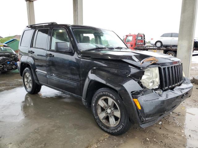 1J8GP28K18W267306 - 2008 JEEP LIBERTY SPORT BLACK photo 4