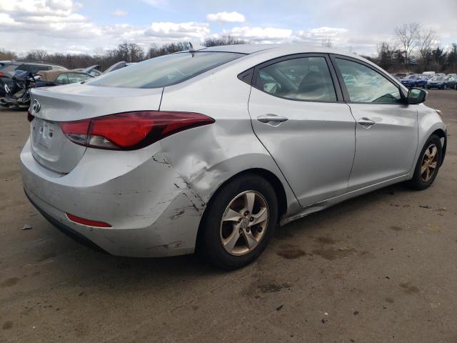 5NPDH4AE6EH506471 - 2014 HYUNDAI ELANTRA SE SILVER photo 3