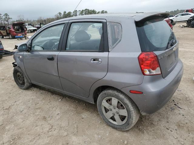 KL1TD66666B632067 - 2006 CHEVROLET AVEO BASE 灰色 照片 2