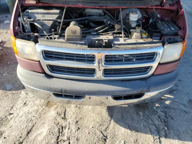 2B6HB11Y3YK140128 - 2000 DODGE RAM VAN B1500 BURGUNDY photo 12