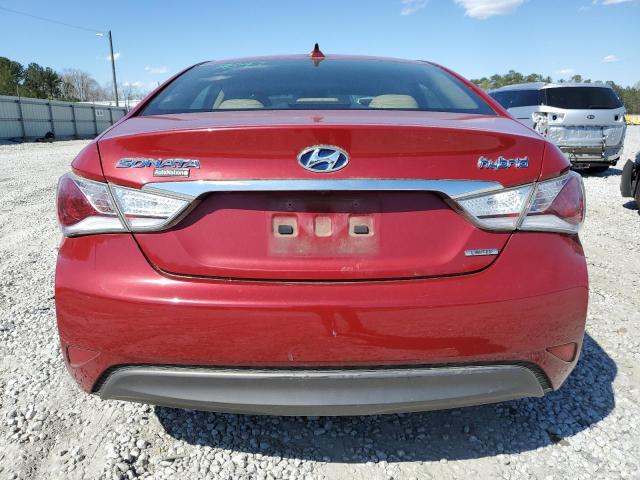 KMHEC4A45DA083877 - 2013 HYUNDAI SONATA HYBRID BURGUNDY photo 6