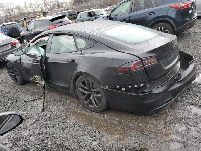 5YJSA1E5XNF490116 - 2022 TESLA MODEL S BLACK photo 2