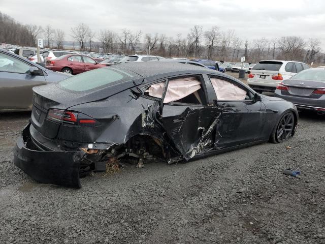 5YJSA1E5XNF490116 - 2022 TESLA MODEL S BLACK photo 3