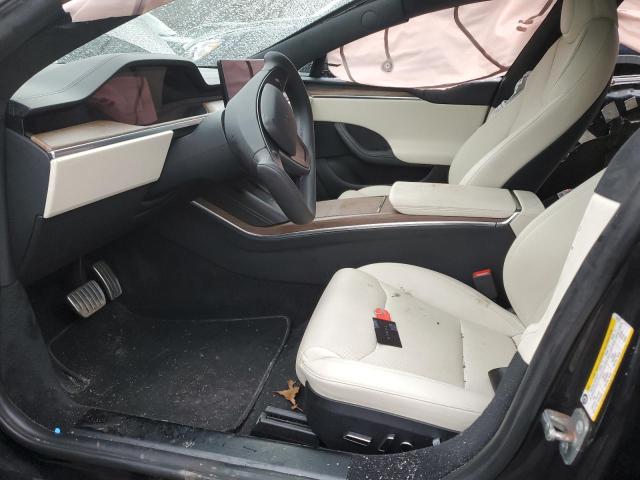 5YJSA1E5XNF490116 - 2022 TESLA MODEL S BLACK photo 7