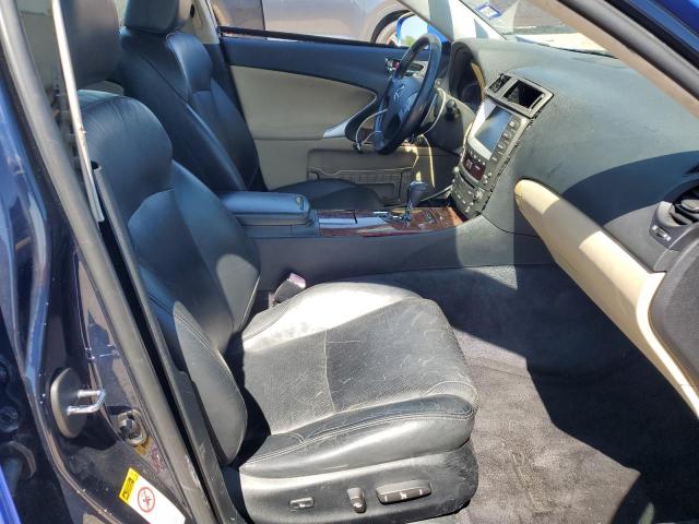 JTHBK262175028103 - 2007 LEXUS IS 250 BLUE photo 7