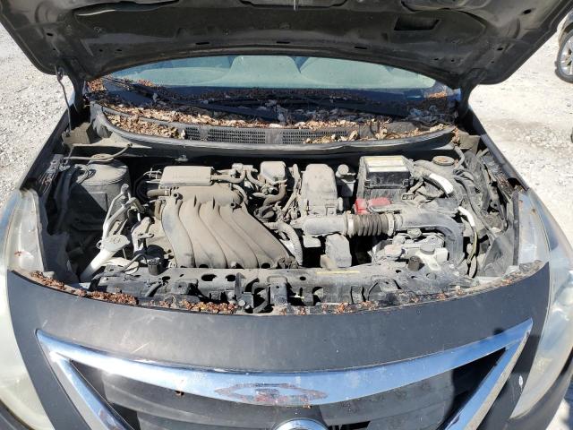 3N1CN7AP7FL862519 - 2015 NISSAN VERSA S GRAY photo 11