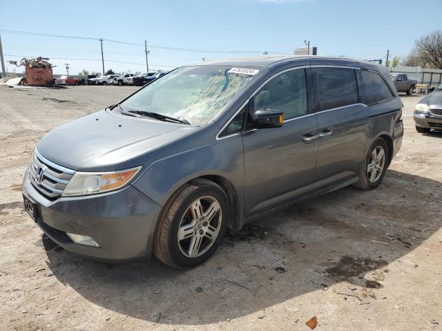 5FNRL5H96CB138906 - 2012 HONDA ODYSSEY TOURING GRAY photo 1