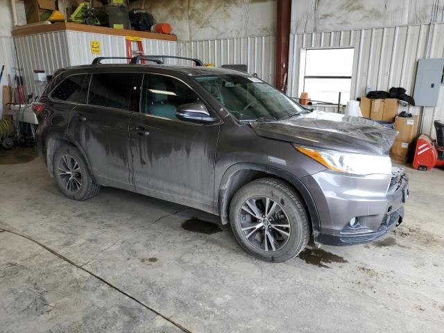 5TDJKRFH1GS272130 - 2016 TOYOTA HIGHLANDER XLE CHARCOAL photo 4