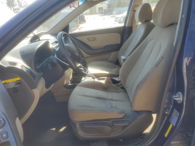 KMHDU4AD9AU935571 - 2010 HYUNDAI ELANTRA BLUE BLUE photo 7