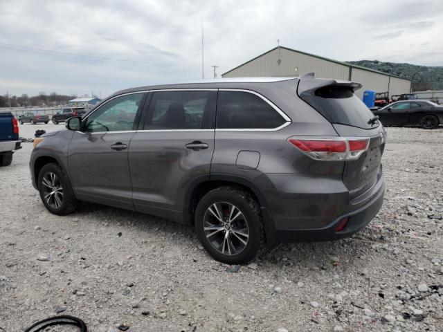 5TDJKRFH8GS328225 - 2016 TOYOTA HIGHLANDER XLE 灰色 照片 2