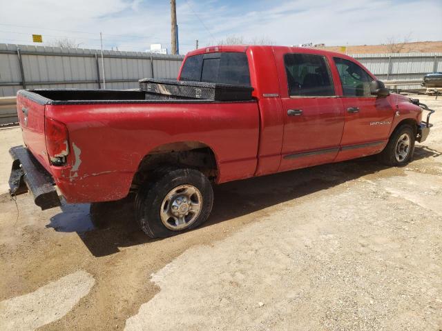 3D7KR29C26G146370 - 2006 DODGE RAM 2500 RED photo 3