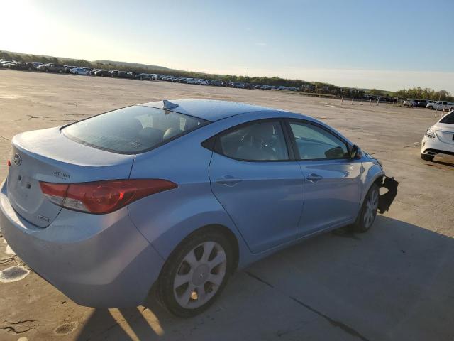 KMHDH4AE8DU734858 - 2013 HYUNDAI ELANTRA GLS BLUE photo 3