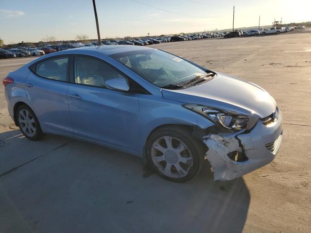 KMHDH4AE8DU734858 - 2013 HYUNDAI ELANTRA GLS BLUE photo 4