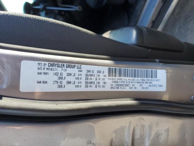 1C4RDHAG4EC590571 - 2014 DODGE DURANGO SXT SILVER photo 13