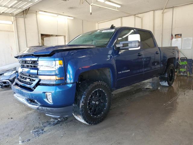 3GCUKREC9HG100947 - 2017 CHEVROLET SILVERADO K1500 LT BLUE photo 1