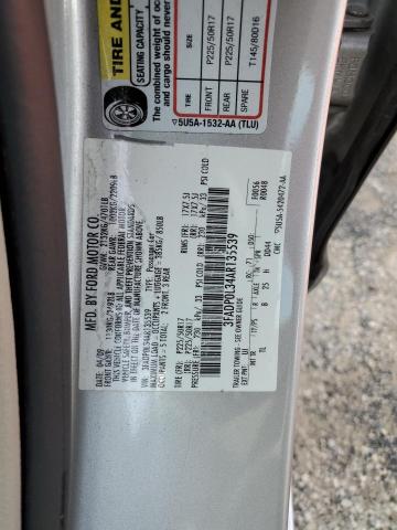 3FADP0L34AR135539 - 2010 FORD FUSION HYBRID SILVER photo 12