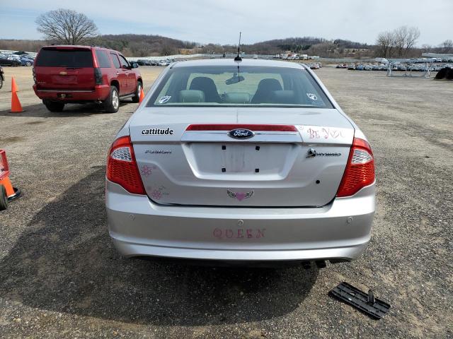 3FADP0L34AR135539 - 2010 FORD FUSION HYBRID SILVER photo 6