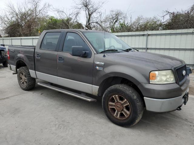 1FTRW14W36FA50472 - 2006 FORD F150 SUPERCREW GRAY photo 4