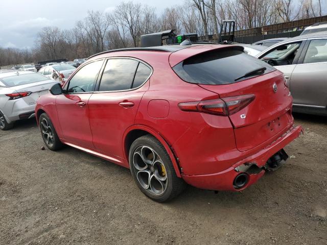 ZASPAKBN1M7D13708 - 2021 ALFA ROMEO STELVIO TI RED photo 2