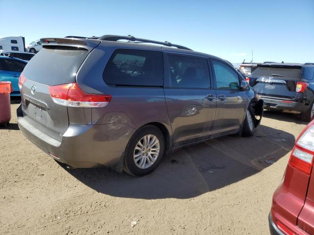 5TDYK3DC4BS163284 - 2011 TOYOTA SIENNA XLE CHARCOAL photo 3