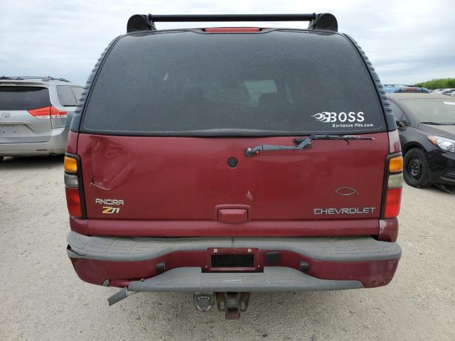 3GNFK16Z64G304393 - 2004 CHEVROLET SUBURBAN K1500 BURGUNDY photo 6