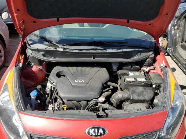 KNADM5A37E6373369 - 2014 KIA RIO LX RED photo 11