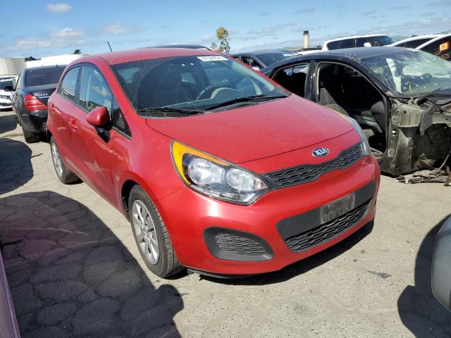 KNADM5A37E6373369 - 2014 KIA RIO LX RED photo 4