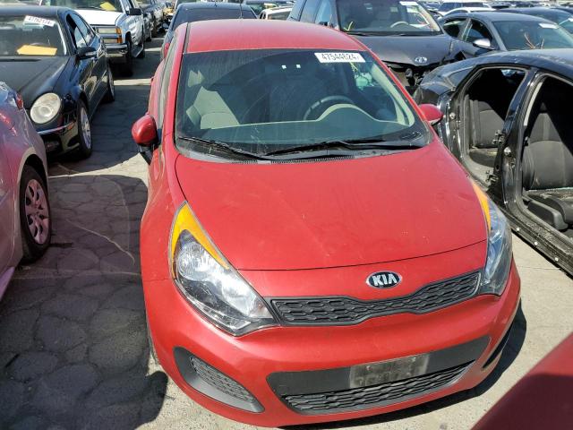 KNADM5A37E6373369 - 2014 KIA RIO LX RED photo 5