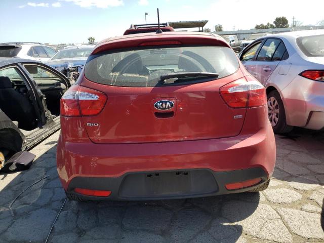 KNADM5A37E6373369 - 2014 KIA RIO LX RED photo 6