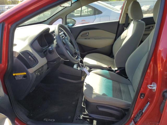 KNADM5A37E6373369 - 2014 KIA RIO LX RED photo 7