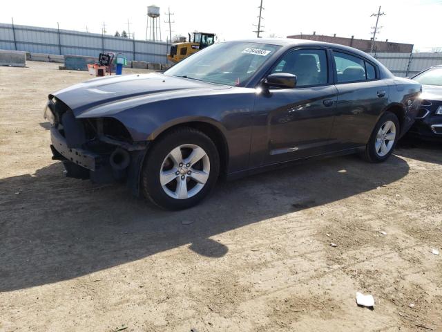 2C3CDXBG3EH129118 - 2014 DODGE CHARGER SE GRAY photo 1