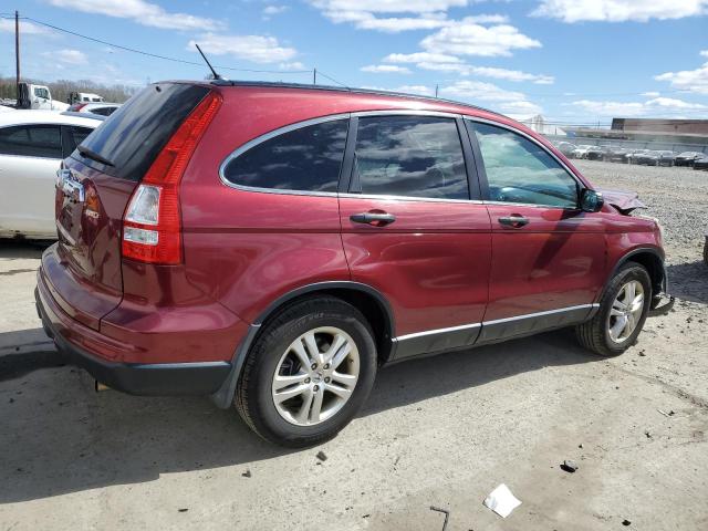 3CZRE4H54AG706668 - 2010 HONDA CR-V EX BURGUNDY photo 3