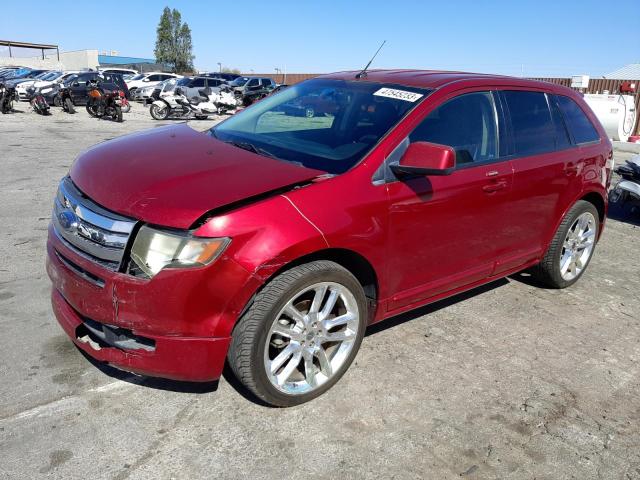 2FMDK30CX9BA97187 - 2009 FORD EDGE SPORT RED photo 1