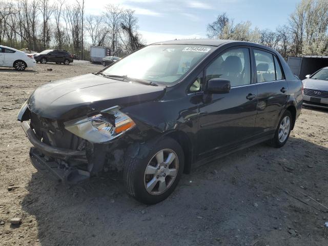 3N1BC11E08L446392 - 2008 NISSAN VERSA S BLACK photo 1