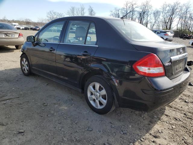 3N1BC11E08L446392 - 2008 NISSAN VERSA S BLACK photo 2