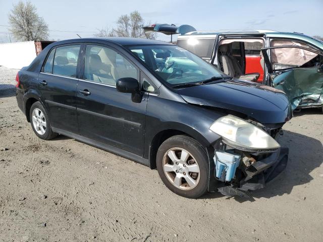 3N1BC11E08L446392 - 2008 NISSAN VERSA S BLACK photo 4