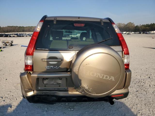 JHLRD78996C032785 - 2006 HONDA CR-V SE BEIGE photo 6