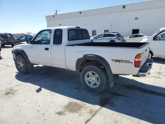 5TEWN72N63Z146341 - 2003 TOYOTA TACOMA XTRACAB WHITE photo 2